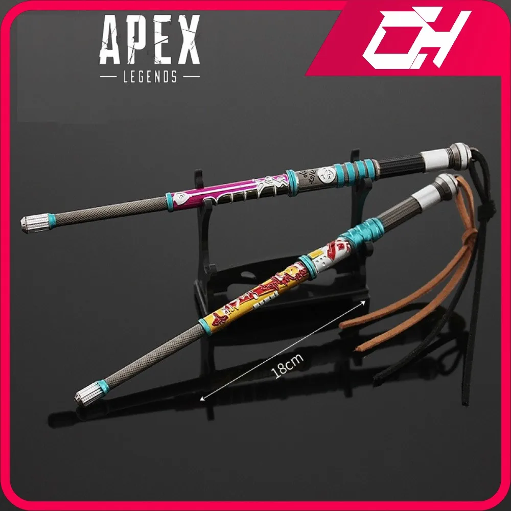 

Apex Legends Heirloom Lifeline New Shock Sticks Game Swords Japanese Royal Katana Keychain Weapon Model Birthday Gifts Kid Toys