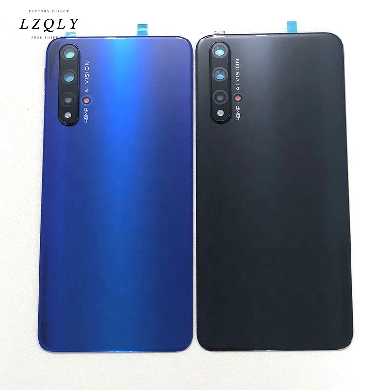 

Стеклянная панель для Huawei Honor 20, 6,26 дюйма, задняя крышка батарейного отсека, чехол для Honor 20, корпус с объективом камеры, оригинал
