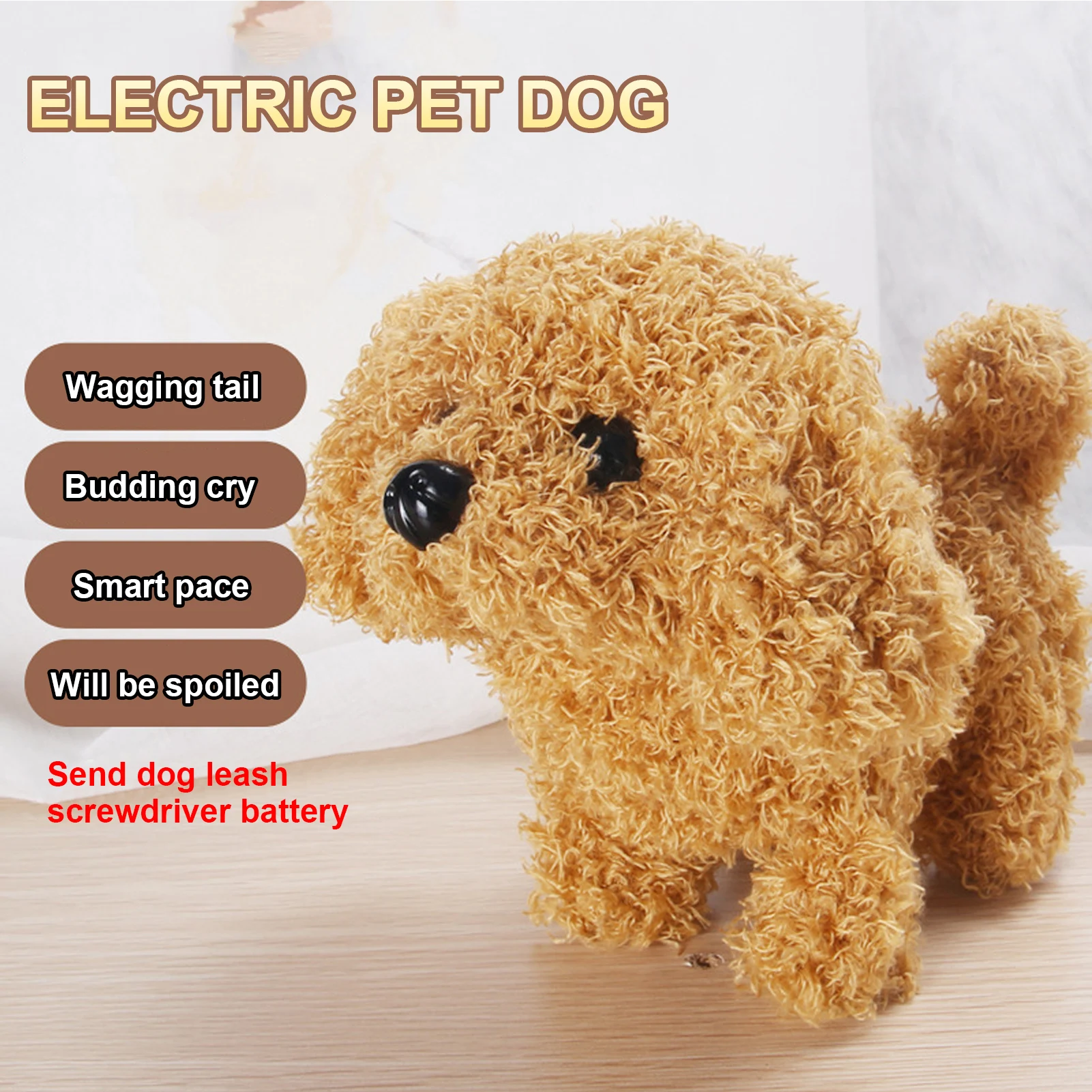 

Robot Dog Toy Electric Interactive Animal Electronic Pets Plush Puppy Cute Barking Pet Teddy Puppy Toys Gifts Toys For Children