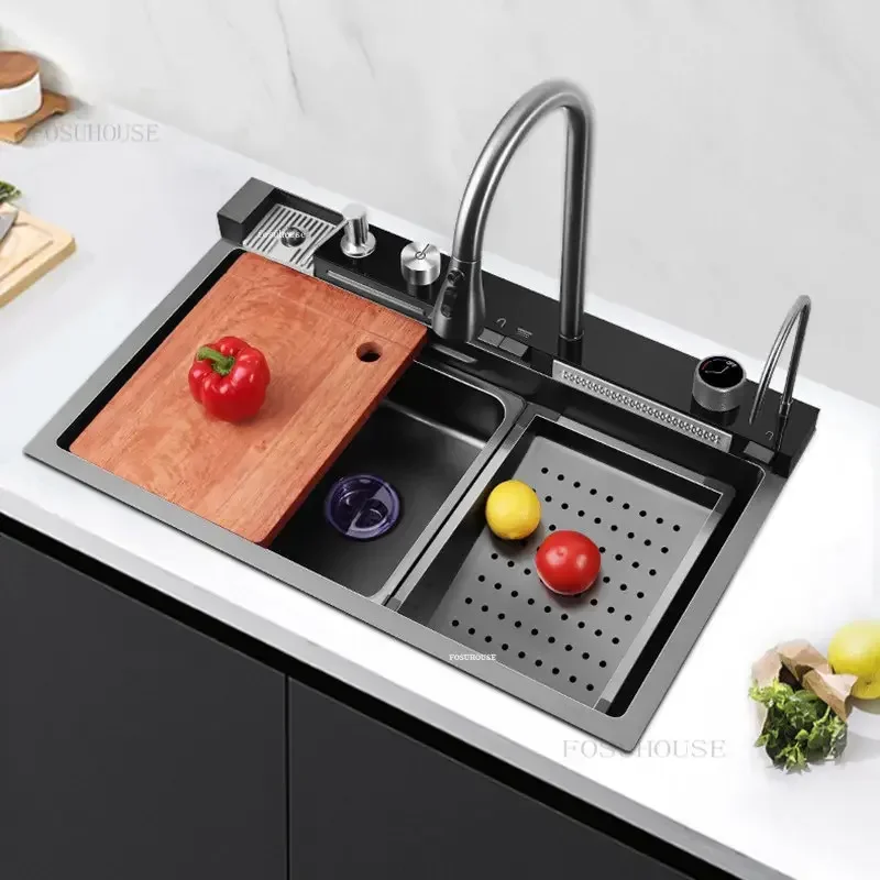 Умные кухонные мойки раковина с дождевой водой Кит большая утолщенная сотовая