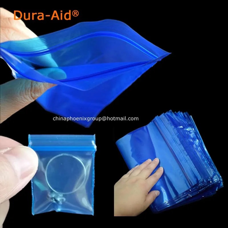 

500pcs/lot blue color Self Sealing Plastic Bags, small plastic ziplock bags Premium Poly Flat Red Plastic Zip Lock Pouches