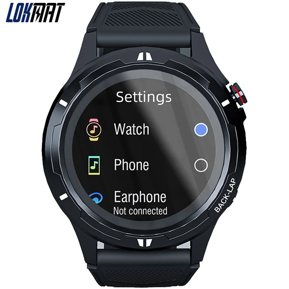 

LOKMAT COMET 3 MP3 smart watch Bluetooth call music playback dial custom watch face heart rate tracker message reminder