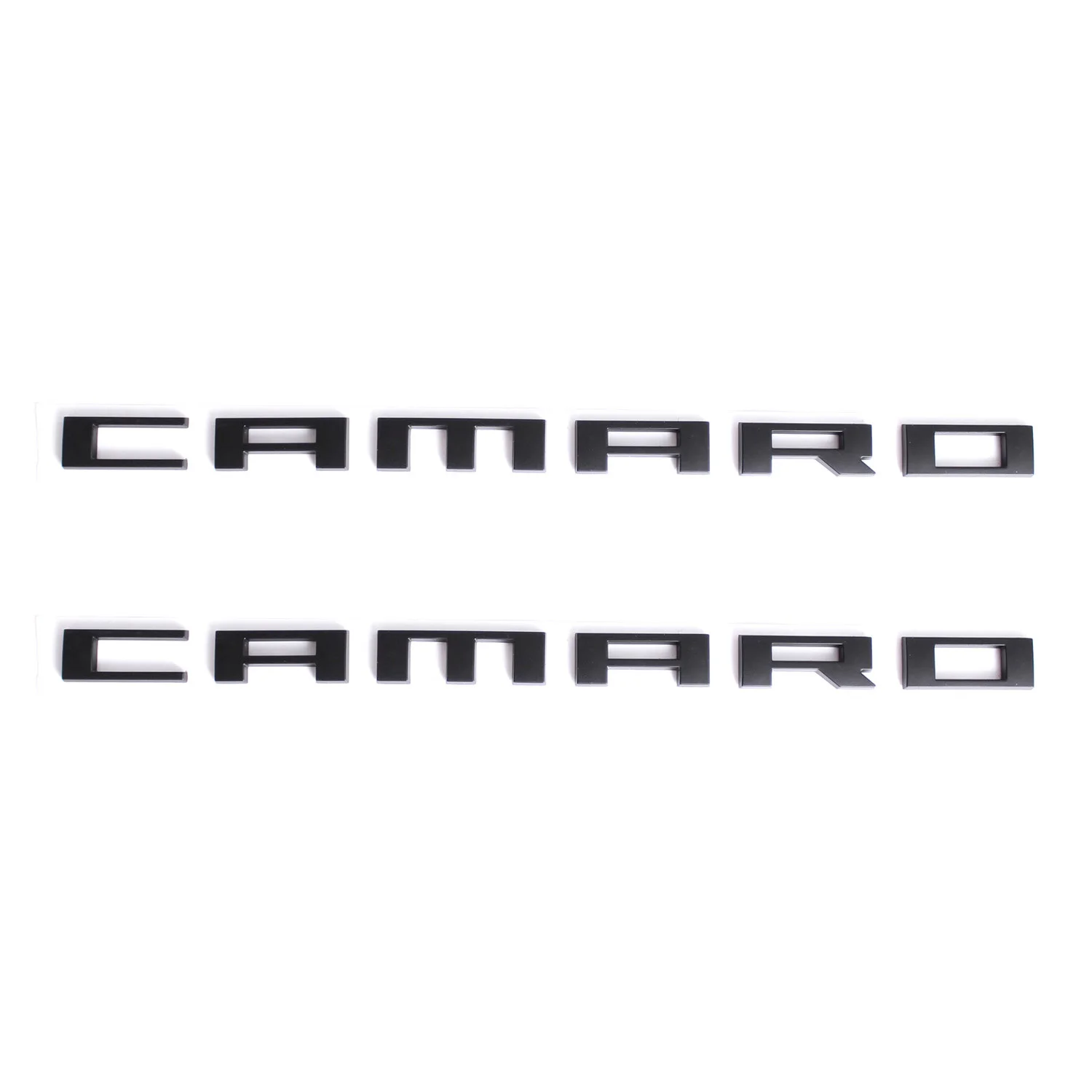 

2x Matte Black CAMARO Letters ABS Car L&R Fender Door Emblems for Chevrolet Camaro LS LT LT1 RS SS ZL1 Z/28