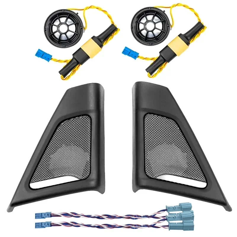 Крышка динамика твитера передней двери автомобиля для Bmw F10 F11 5 серии 520 523 525 528, тройной звуковой сигнал, рамка аудио громкоговорителя 65139184794