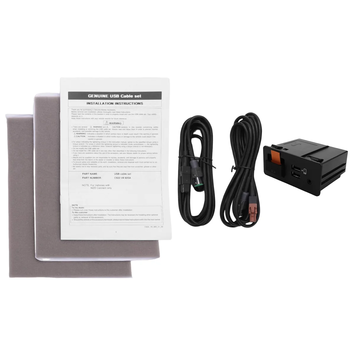 Для Mazda 2 3 6 Φ для Apple Carplay Android USB Aux Miata адаптер интерфейса ступицы 00008FZ34