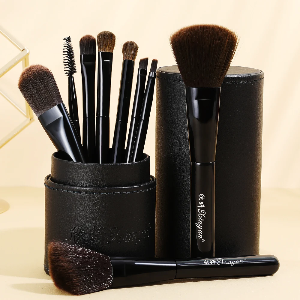 

FJER Makeup Brushes Set with Bucket Foundation Powder Concealer Blush Eyeshadow Brush Blending Beauty Tool brochas maquillaje
