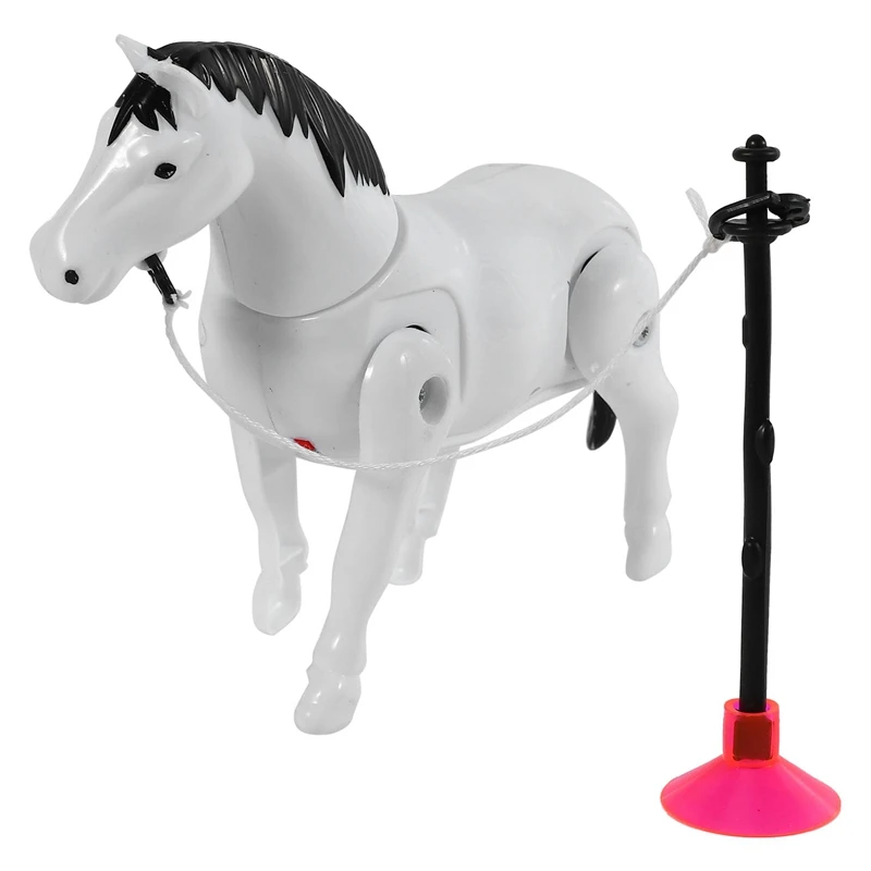 

-Plastic Electric Horse Around Pile Circle Toy Action Figure Toys Electric Plastic Cartoon Horse Toys Around Pile Circle Toys