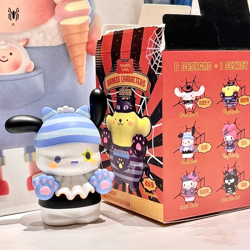 Sanrio Naughty Alliance Series глухая коробка Cinnamoroll Hellokitty Mymelody Kuromi экшн-фигурки загадочная