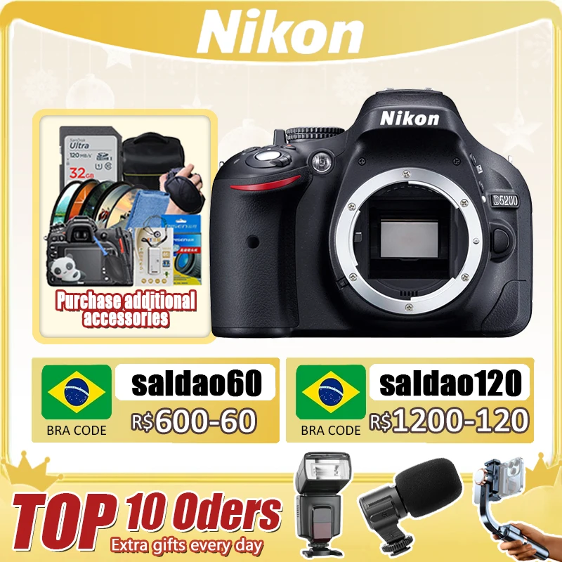 Nikon D5200 24MP MP Digital SLR Camera  Body Only