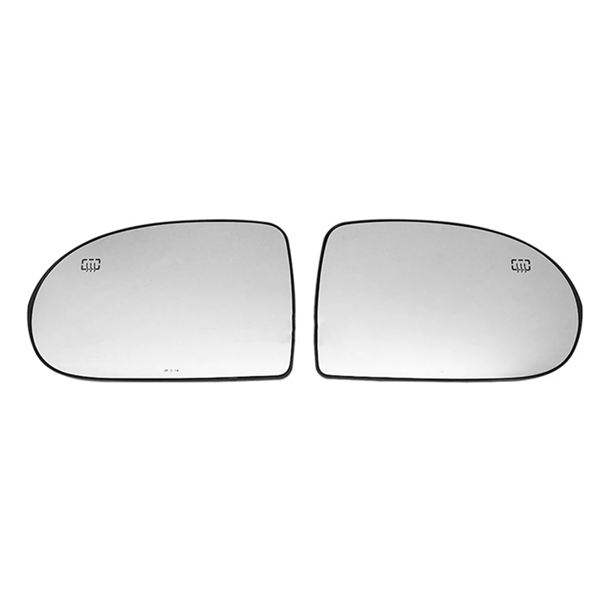 

2Pcs Door Wing Side Mirror Glass Heated with Backing Plate for JEEP Compass 2007 - 2017 Left+Right