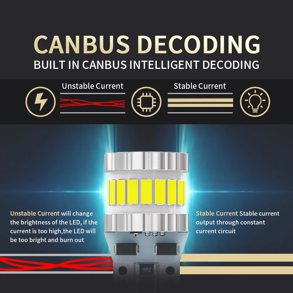 2 шт. T10 W5W светодиодные лампы Canbus Super Bright без ошибок лампа для внутренней двери