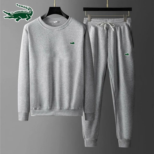 

2023 CARTELO New high-quality Embroidery men's leisure sports round neck hoodless sweater pullover+outdoor running pants set