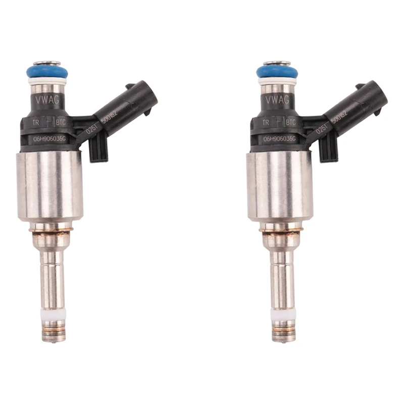 2X Топливные форсунки для VW Passat Jetta GTI A3 A4 A5 Q5 2 0 T 06H906036G