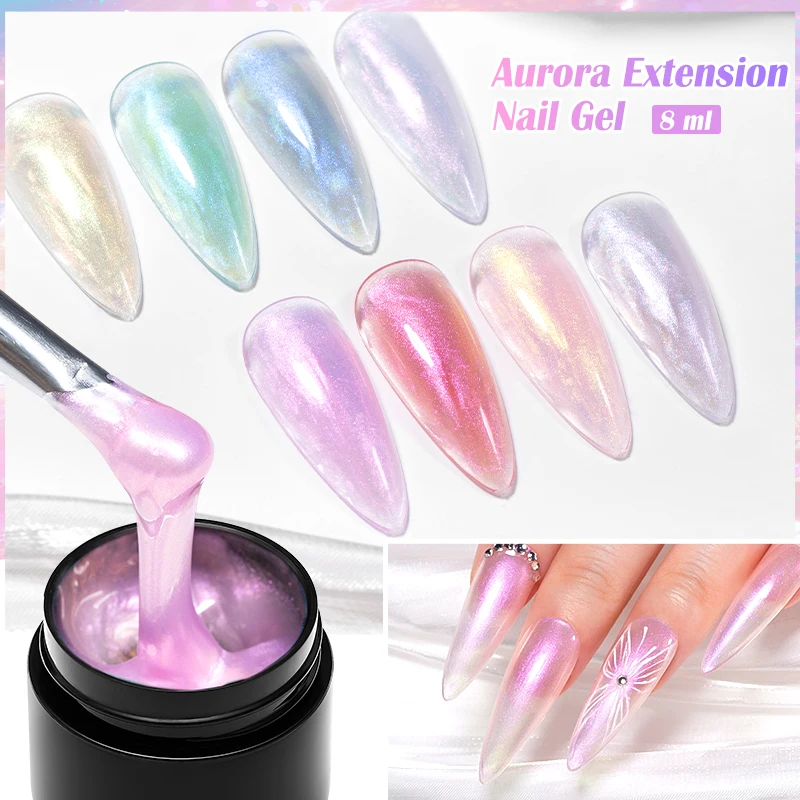 8 мл Aurora Extension Gel Nail Polish Синий Розовый Фиолетовый Акриловый Камуфляжный Жесткий Гель Полуперманентный УФ-гель Для Наращивания Ногтей DIY (art.: 3920cab8ea666) - 3920cab8ea666