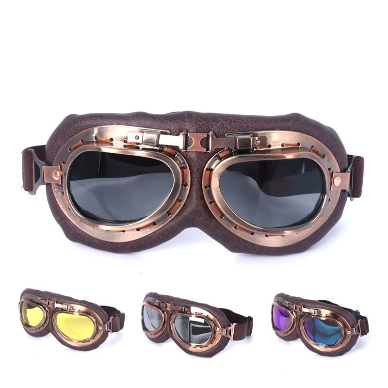 Ретро мотоциклетные очки винтажные классические для Harley Pilot Steampunk ATV | Автомобили