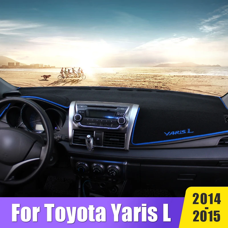 

For Toyota Yaris XP130 2014 2015 Car Dashboard Cover Avoid Light Mats Sun Shade Carpets Anti-UV Case Non-slip Mat Accessories