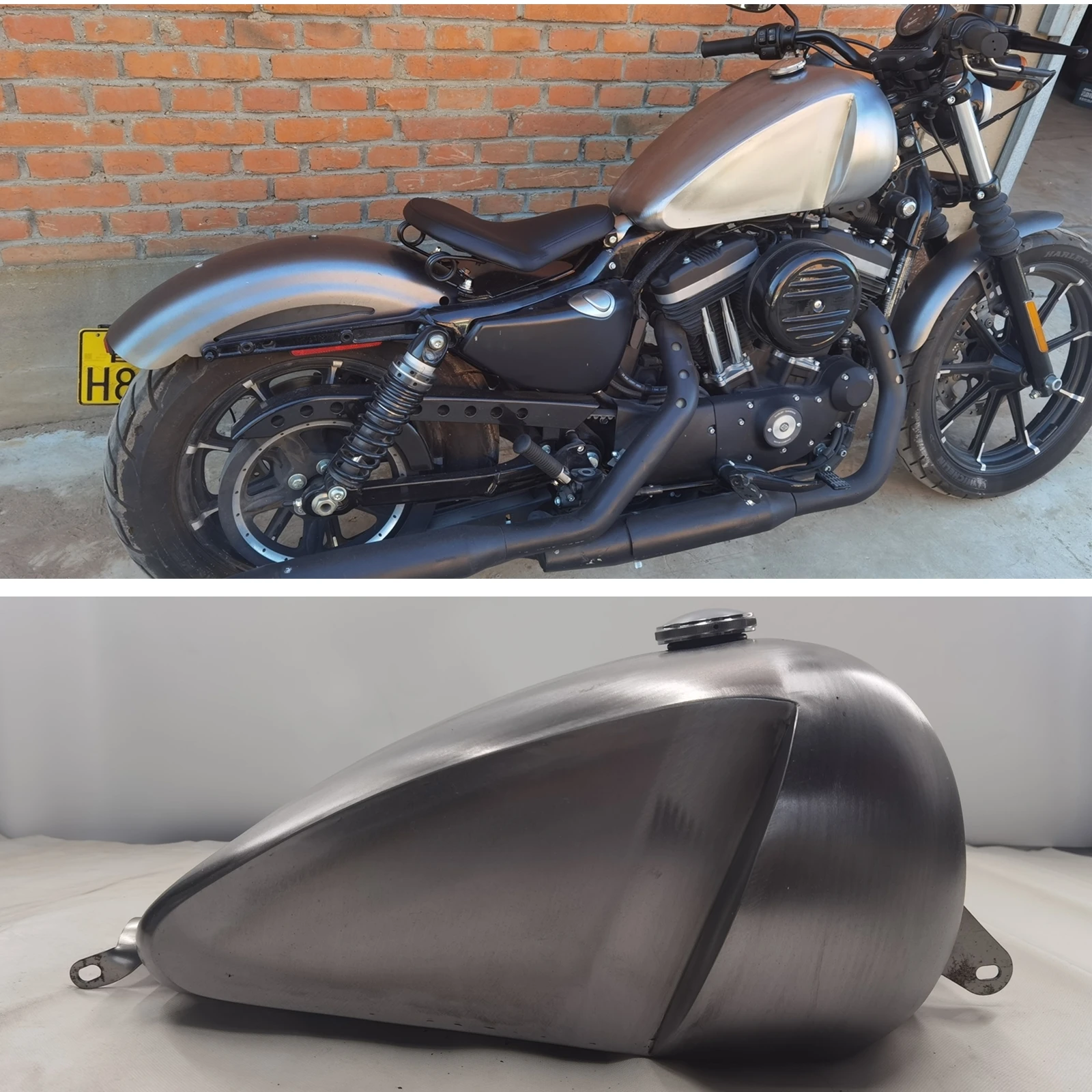 

Motorcycle Petrol Fuel Gasoline 17 L Tank Gas Can Motorbike Gasoline Oil Luggage For Harley Sportster 2006-2022