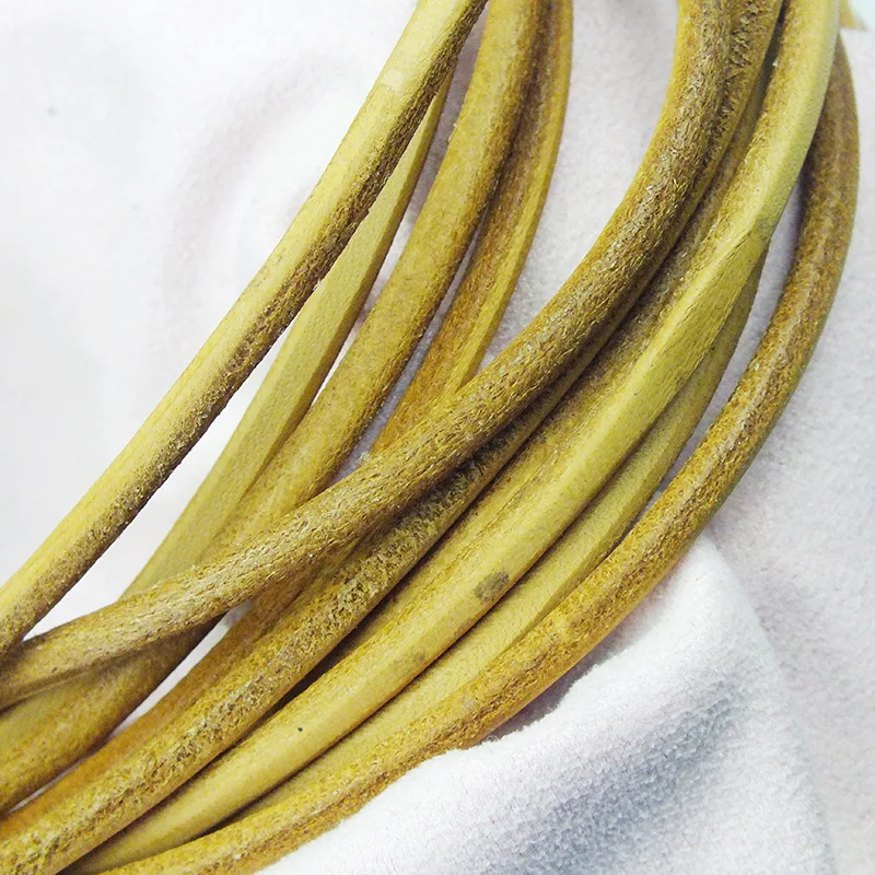 

100m/lot 4mm Genuine Leather Cord For DIY Jewelry making String
