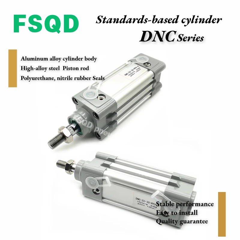 DNC-32-10-PPV DNC-50 32-9 10 15 20 25 30 35 40 45 50 60 70 75-PPV-A Стандартный цилиндр FSQD серии DNC