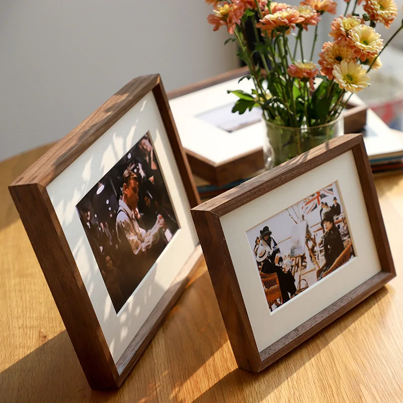 

Wood American Tenon and Mortise Photo Frame Table 7 Inches 10 Inches Creative Home Decoration Photo Frame Ornaments Crafts