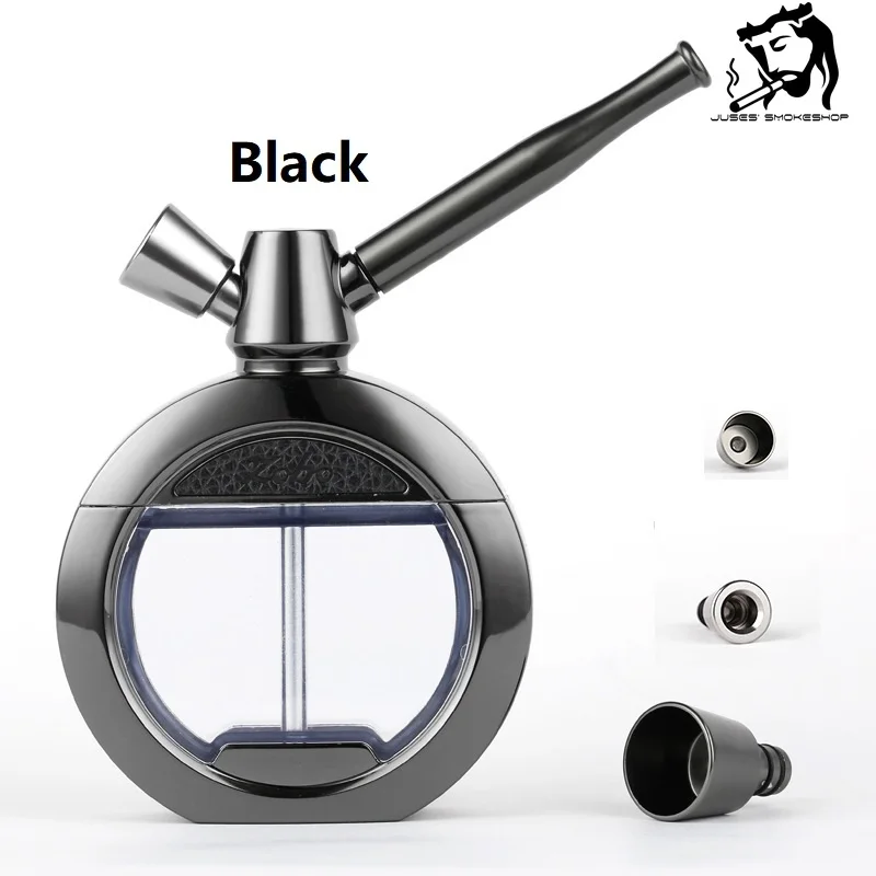 

JUSES' SMOKESHOP New Featured High Quality Zinc Alloy Double Filter Tube Micro Porous Filter Hookah Party Gift Smoking Set