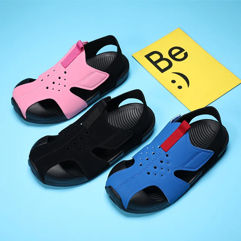 

2023 Summer Candy Color Boys Sandals Kids Shoes Beach Mesh Sandalas Fashion Sports Shoes Girls Hollow Out Fashion Sneakers