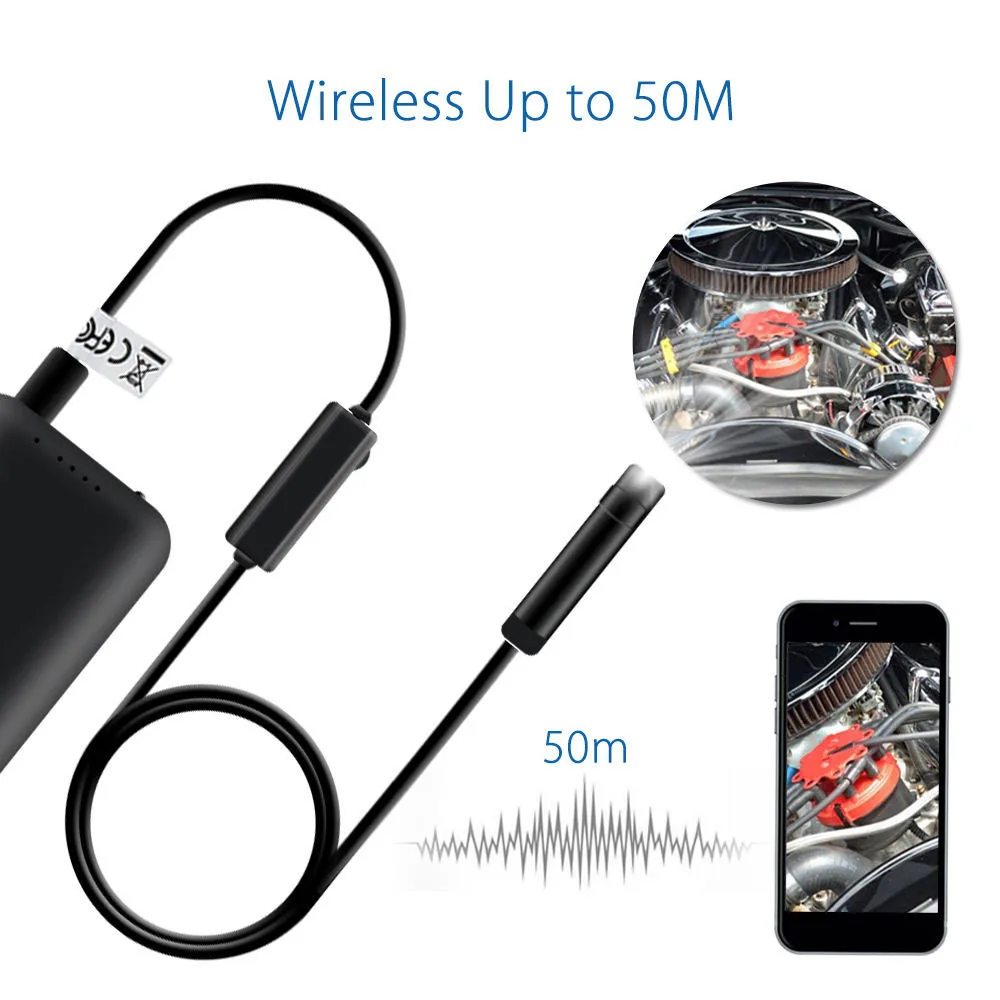 Кабель для эндоскопа диаметром 5 мм камерой 2 МП HD Wi-Fi длина м/10 м |