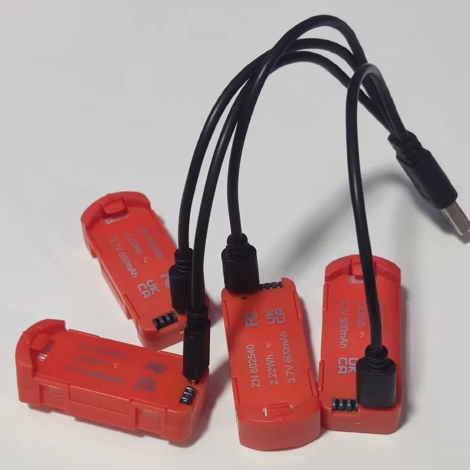 4 шт. 3 7 в 600 мАч литиевая батарея с 1/1-4 USB зарядный провод/линия/кабель аксессуары