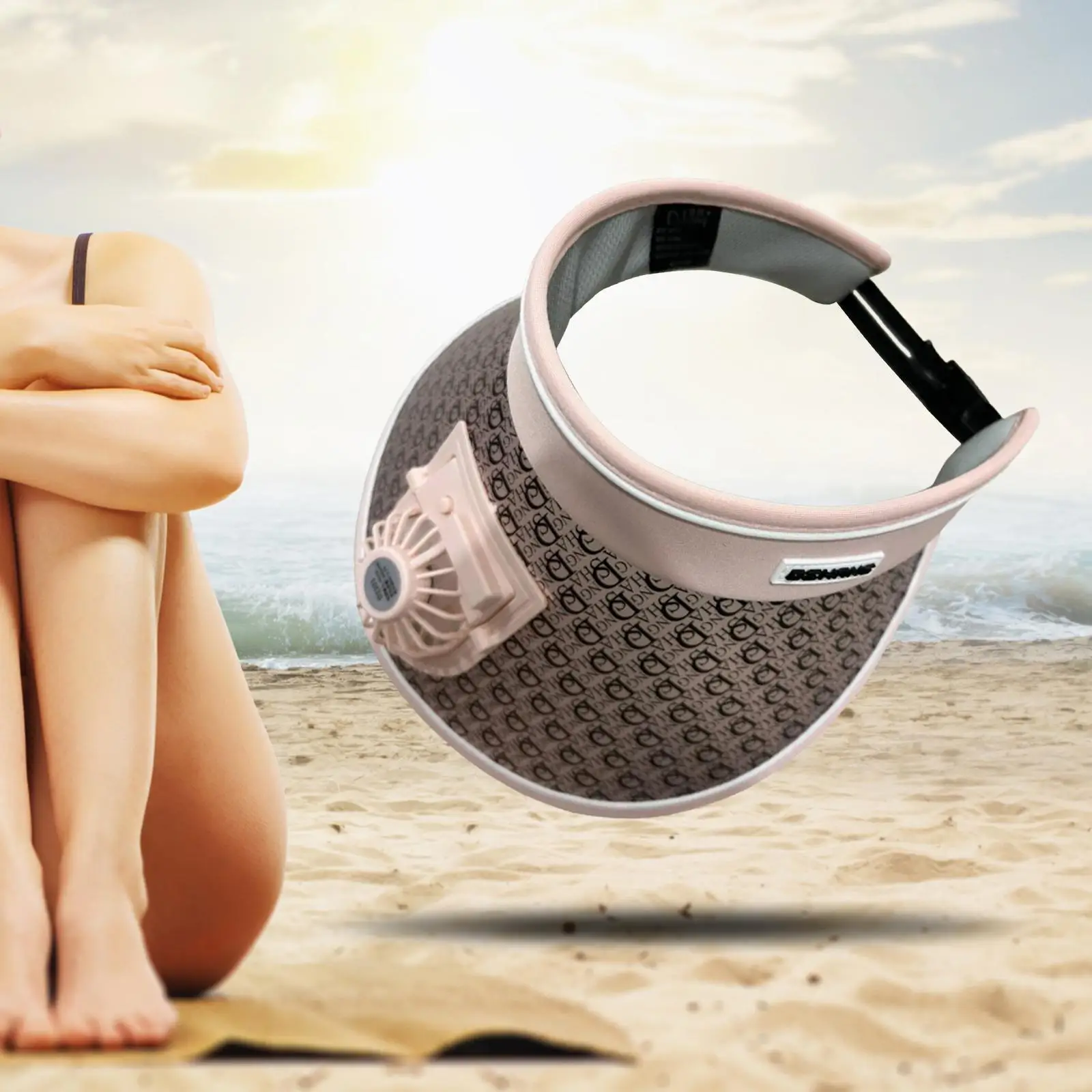 

Sun Visor Hat with Fan USB Charging Summer for Outdoor Hiking Beach