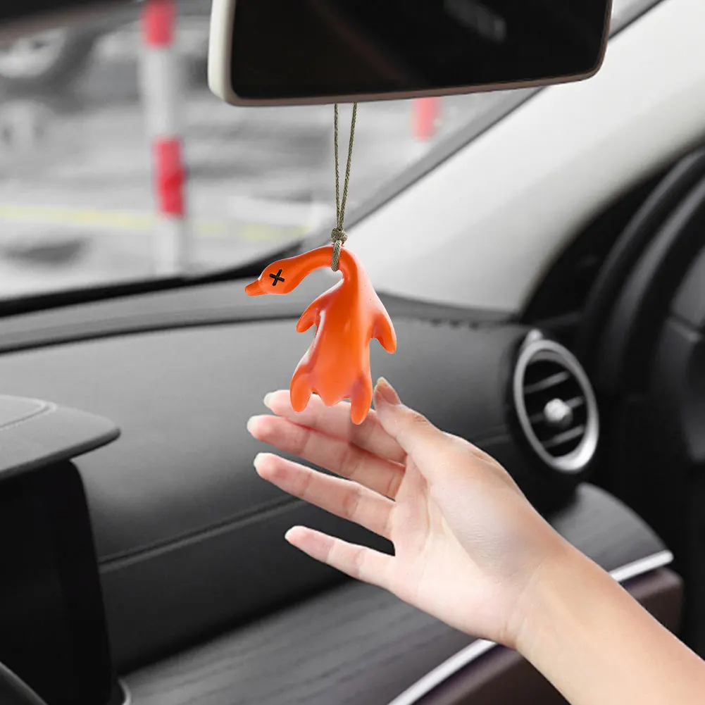 Забавная жареная утка автомобильный кулон автомобильное зеркало заднего вида