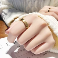 gold color zircon rings luxury decoration for lady women girls party wedding birthday gifts new 2022