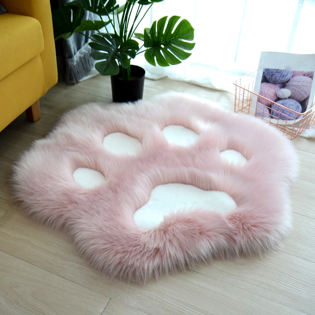 

Rug Comfortable Carpets Sofa Carpet Mat Table Home Living Cute Rugs Reusable Washable For Cat Paw Rooms Floor Bedrooms Tea Area