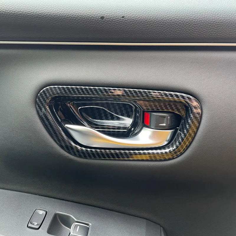 Автомобильные наклейки из углеродного волокна ABS с внутренней ручкой для Honda ZRV ZR-V