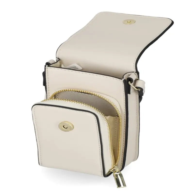 Women's Clara Wallet on a String with Tag Along Vinyl Brown