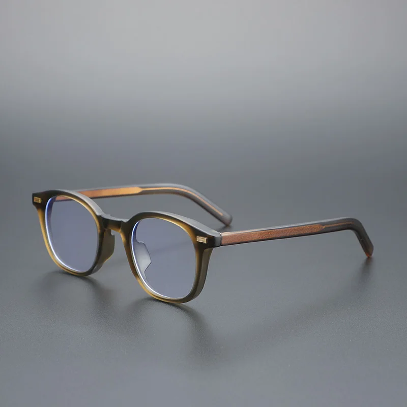 

Zerosun TR90 Eyeglasses Frame Male Women Dark Green Glasses Men Spectacles Vintage Nerd Fashion Eyewear for Grade Lens