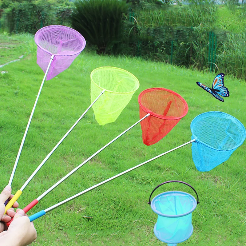 

Kids Summer Fishing Nets Beach Toys Children Retractable Catch Toy Net Insect Butterfly Catcher Net Catching Bugs Tool Gifts