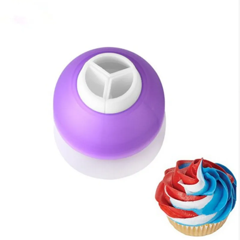 

Трехцветный кондитерский мешок для глазировки, насадка-конвертер, 3 отверстия, 3 цвета, цветовая стандартная фотография, для выпечки печенья