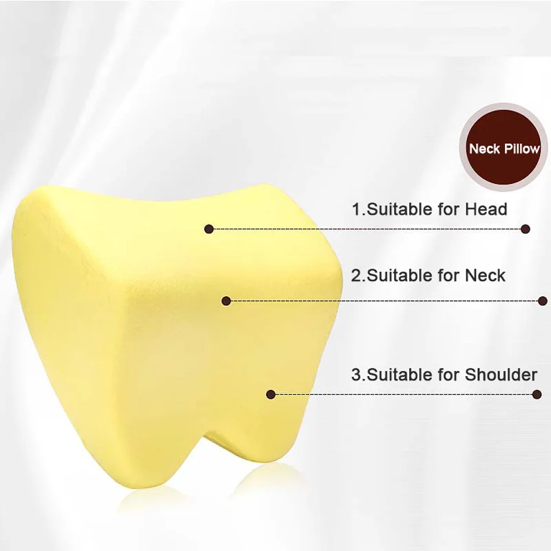 Подголовник автомобильного сиденья подушка для шеи удобная из пены с эффектом