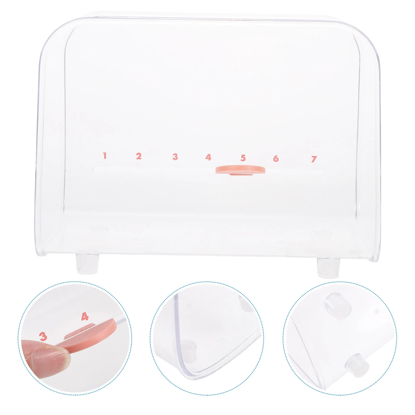 

Organizer Holder Storageclear Book Case Makeup Box Endsfacial Tablet Container Displaying Facemasks Moisturizing Pad Memo