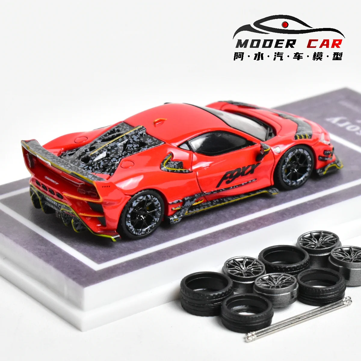 MJ 1:64 Mansory SF90 F9XX Spider Diecast Model Car