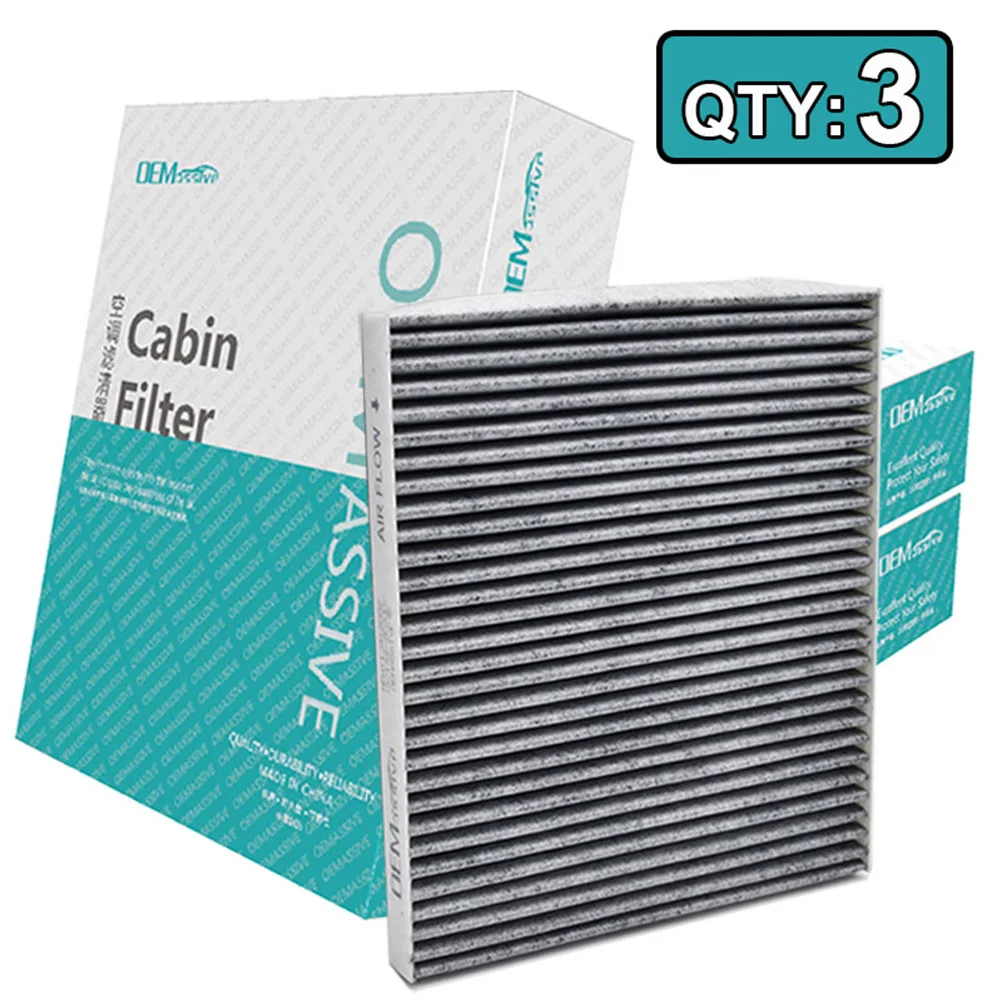 3x Pollen Cabin A/C Aircon Air Filter For Hyundai Accent Veloster ix35 i40 Kia Rio Rondo Carens Sportage 97133-2E200 08790-2E200 |