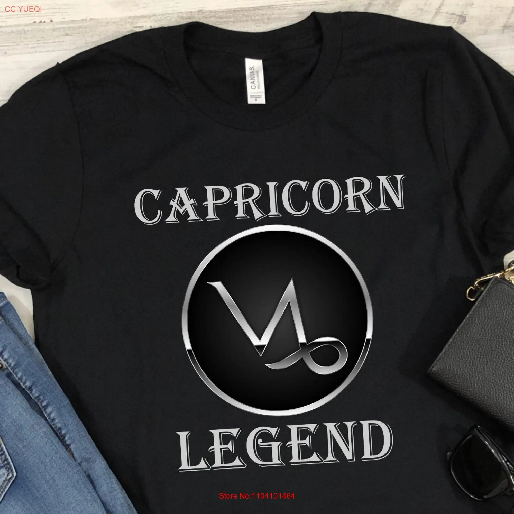 Футболка Козерог Legend Zodiac Star Sign для мужчин и женщин с длинными или короткими