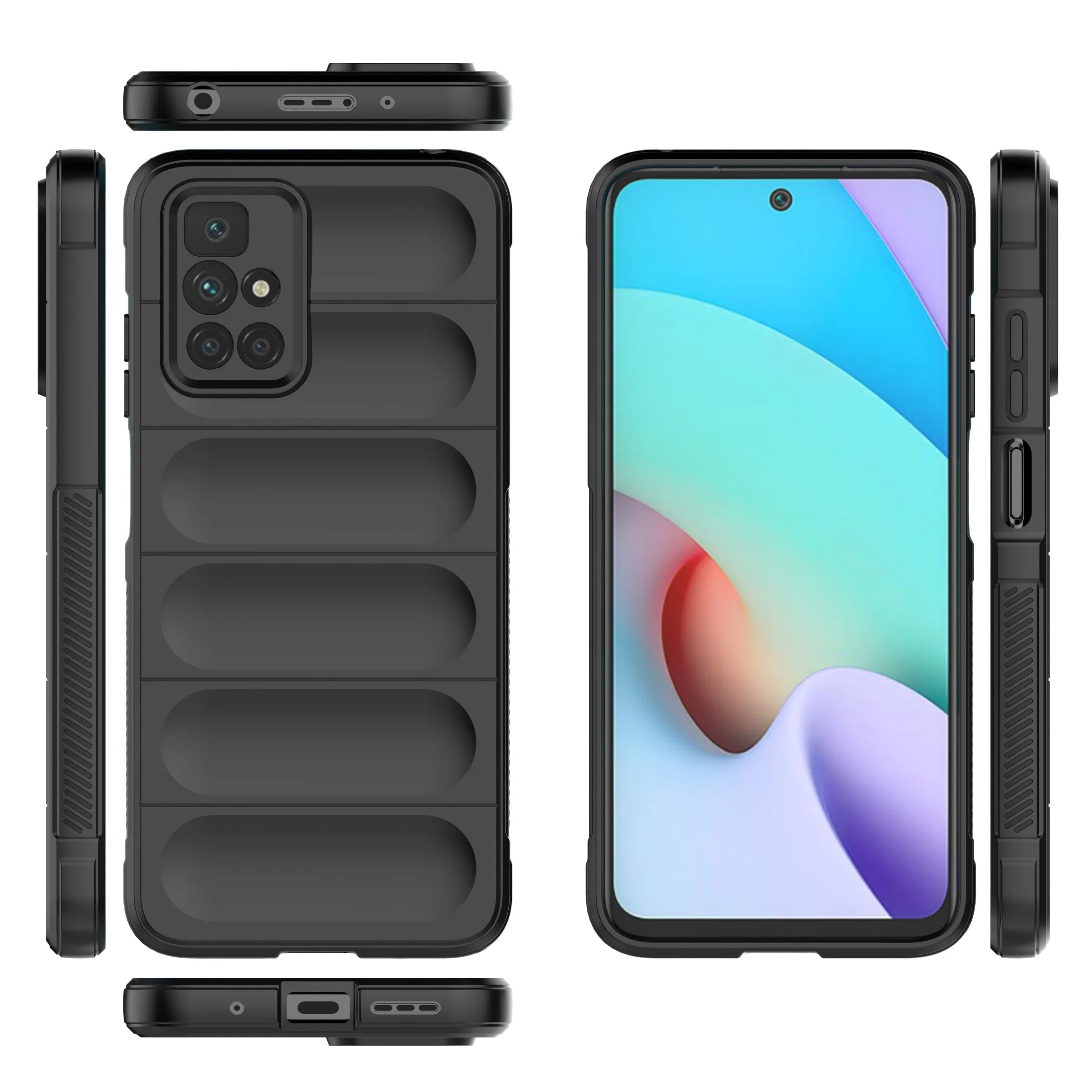 For Xiaomi Redmi 10 4G Cover Redmi 10 Case Rubber Shockproof Soft Silicone Protective Bumper For Xiaomi Redmi 10 Fundas 6.5 inch