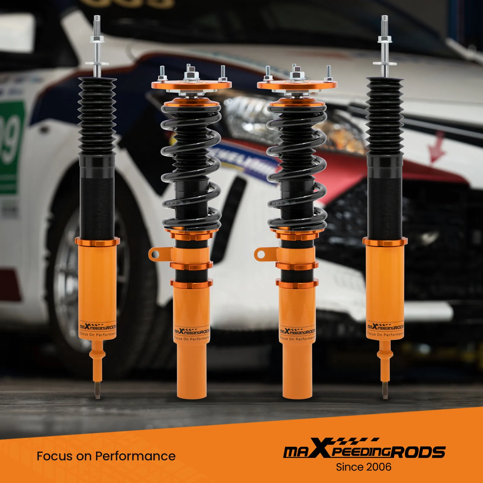 

Комплект амортизирующей подвески Coilover для BMW 3-Series E90/ E91 (RWD) 2006- 2007 2008 2009 2010 2011 2012 2013, 4 шт./комплект