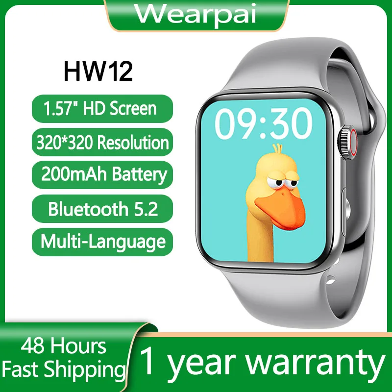 

Wearpai HW12 Smartwatch Smart Watch Bluetooth Calls Full Screen pk HW22 W26 P8 plus W46 IWO 13 pro for Huawei Xiaomi Smart Phone