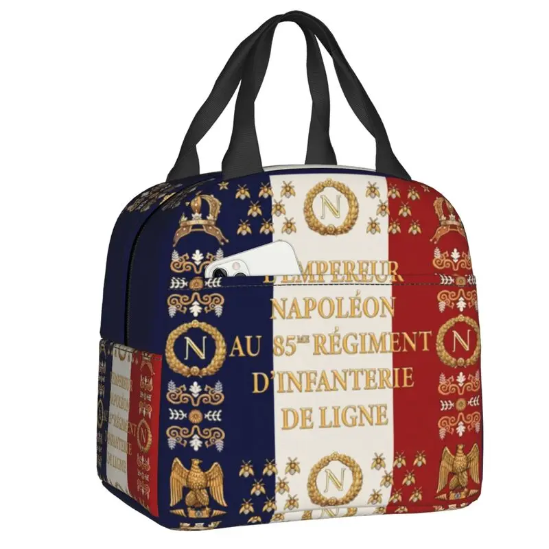 

Napoleonic French 85th Regimental Flag REMASTERED Insulated Lunch Tote Bag For Kid Portable Thermal Cooler Food Lunch Box School
