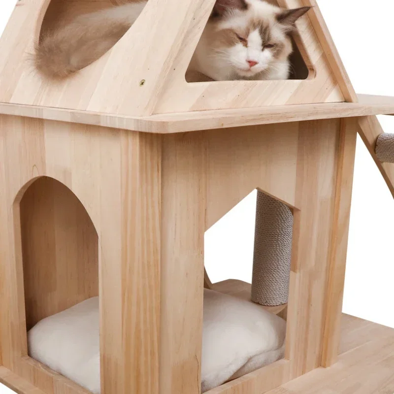 Многофункциональная рама для лазанья кошек многослойный домик на дереве