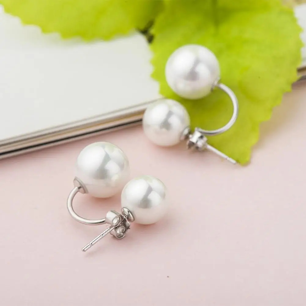 

Stylish Elegant Fine Workmanship Lady Fashion Faux Pearl Ear Studs Jewelry Gift Women Ear Studs Lady Ear Studs 1 Pair