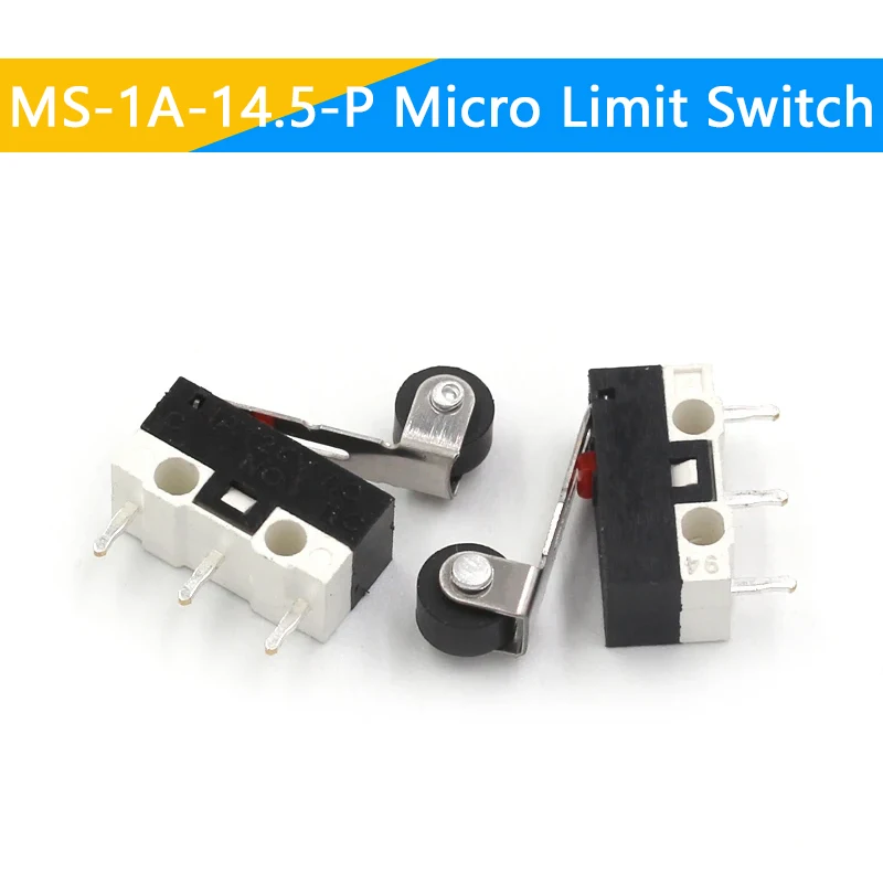 10 шт. микроконцевой выключатель мгновенный кнопочный переключатель 1A 125 В переменного тока переключатель мыши 3 контакта длинная ручка роликовый рычаг SPDT 12X6X6MM