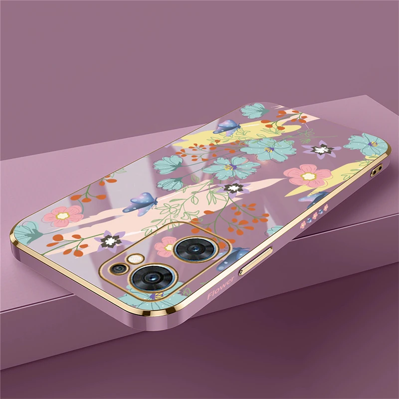 Чехол-накладка с рисунком цветов для OPPO Find X5 Lite X3 X2 NEO F11 F5 F7 F9 F17 Pro F15 F19 F23 F21 F1S